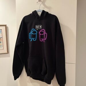 Kids XL Among Us Black Hoodie